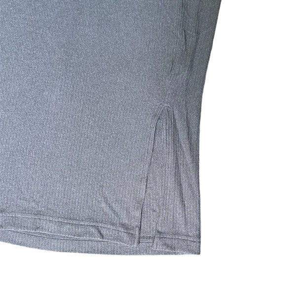 en Thread Double Slit Grey Ankle-Length Knit Maxi Skirt - Picture 3 of 3